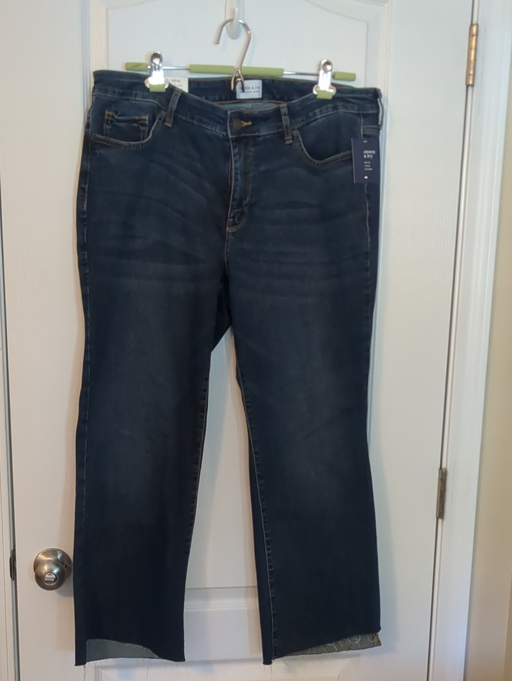 Crop Crown & Ivy Dark Blue  Jeans
